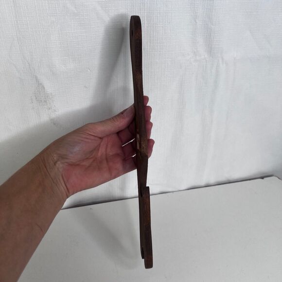 Oven Rack Puller Wooden Hand Painted Owl Darst Design 11" - Picture 8 of 8